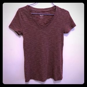 Mossimo Striped V neck t shirt - size S